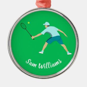 Tennis Metal Tree Decoration