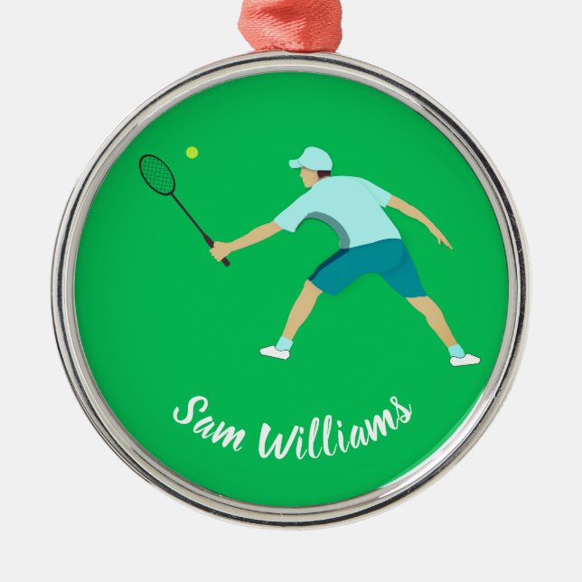 Tennis Metal Tree Decoration (Front)