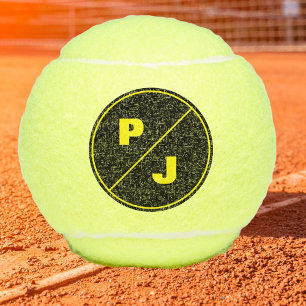 Tennis Modern Big Bold Monogrammed Balls