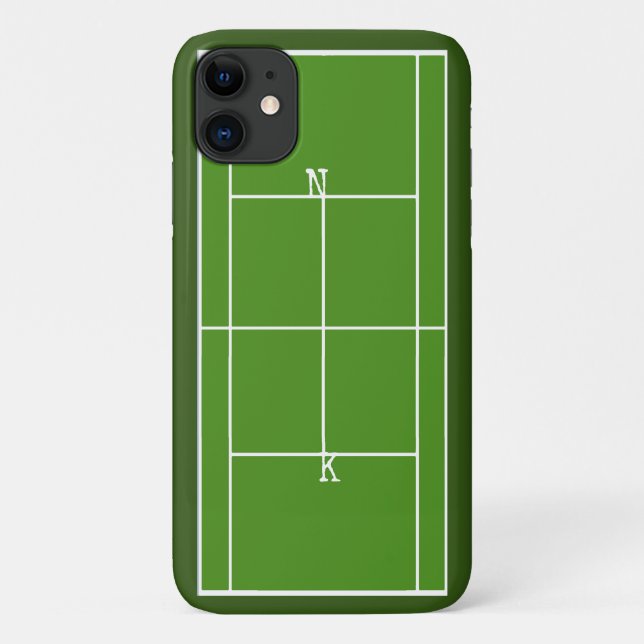 Tennis Monogram Case-Mate iPhone Case (Back)