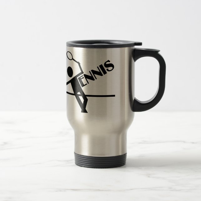 Tennis mug - choose style & customise (Right)