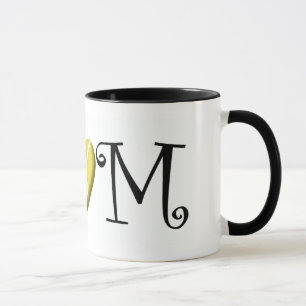 Tennis Mum, Black Mug