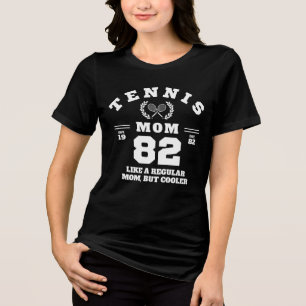Tennis Mum Funny Sports Established 1982 Tri-Blend Shirt