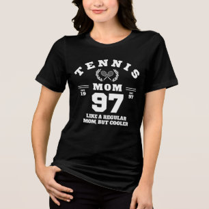 Tennis Mum Funny Sports Established 1997 Tri-Blend Shirt