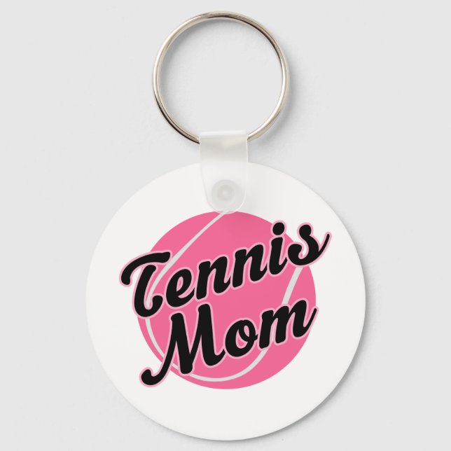 Tennis Mum Gift Key Ring (Front)
