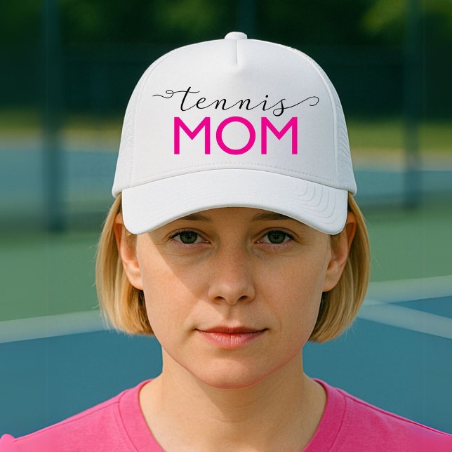 Tennis Mum Sporty Trucker Hat (Creator Uploaded)