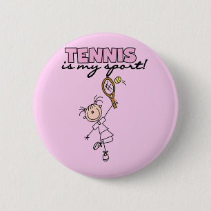 Tennis My Sport Tshirts and Gifts 6 Cm Round Badge