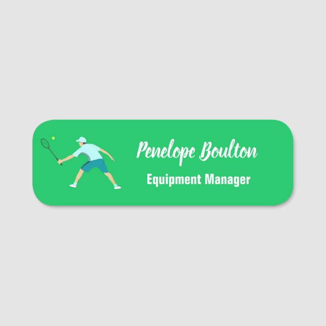 Tennis Name Tag (Front)