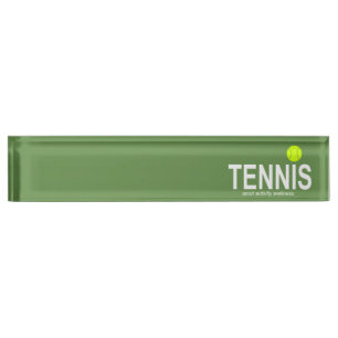 Tennis Nameplate