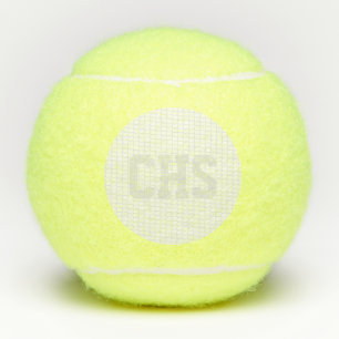 Tennis Net School INITIALS School Sports Grey Balls