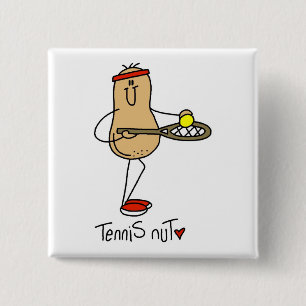 Tennis Nut T-shirts and GIfts 15 Cm Square Badge