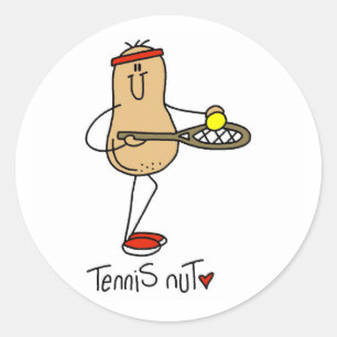 Tennis Nut T-shirts and GIfts Classic Round Sticker