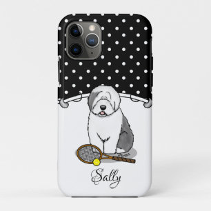 Tennis Old English Sheepdog (Grey 1) Dog Cute Case-Mate iPhone Case