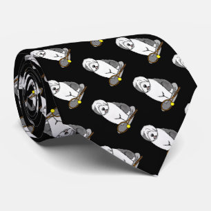 Tennis Old English Sheepdog (Grey 1) Dog Cute Tie