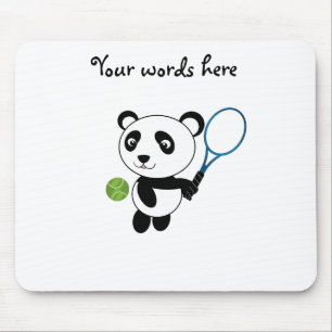 Tennis Panda Mouse Pad