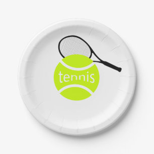 Tennis Paper Plate