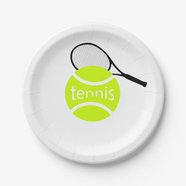 Tennis Paper Plate (Front)