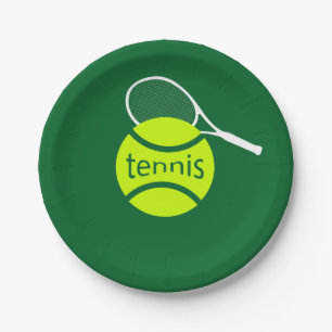 Tennis Paper Plate