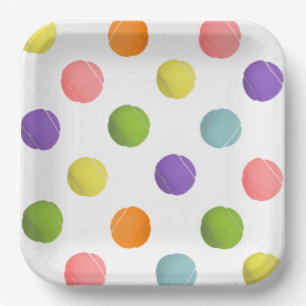 Tennis Paper Plates