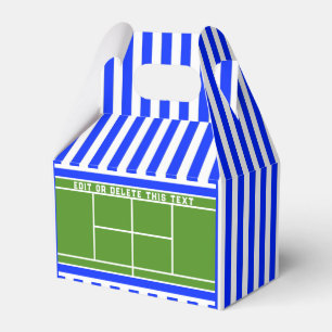 Tennis Party Gift Favour Box