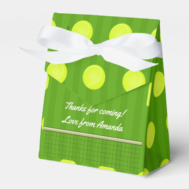 Tennis Party Guest Favour Box (Front Side)