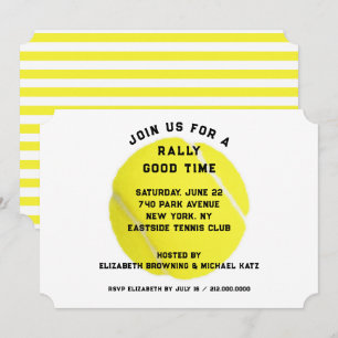 Tennis Party Invitation