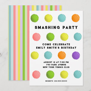 Tennis Party Invitation