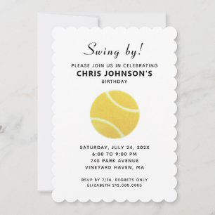 Tennis Party Invitations