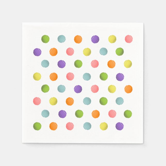 Tennis Party Napkin (Front)