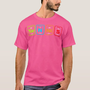 Tennis Periodic Table Element Funny Ball Sport Ten T-Shirt