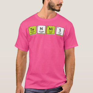 Tennis Periodic Table Elements Sport Funny Player T-Shirt