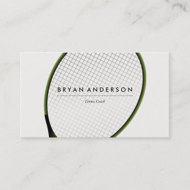 Tennis - Personal Business Card (Front)