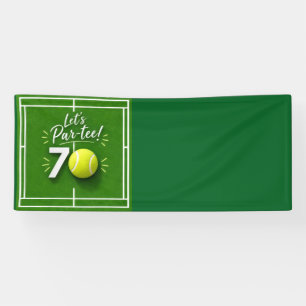 Tennis Personalised 70th Birthday Tennis Party Banner