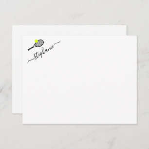 Tennis Personalised Note Card
