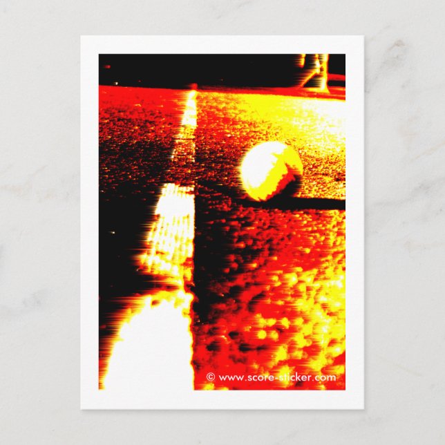 Tennis photo on postcard (Front)