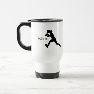 Tennis/Pickleball Personalised Travel Mug (male)