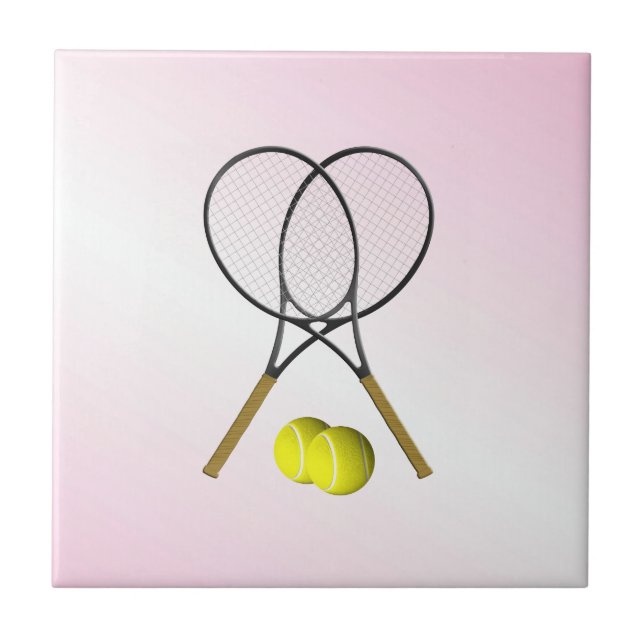 Tennis Pink Sports Tile (Front)
