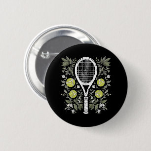 Tennis Player 6 Cm Round Badge
