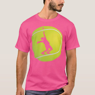 Tennis Player Ball Racket Sport Tennis Racquets T-Shirt