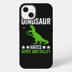Tennis player Dinosaur hates Serve and volley iPhone 13 Case