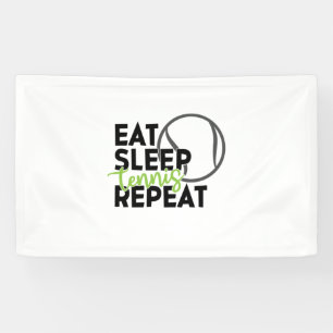 Tennis Player Eat Sleep Tennis Repeat Banner