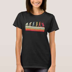 Tennis Player Evolution Of Man Sport Retro Vintage T-Shirt