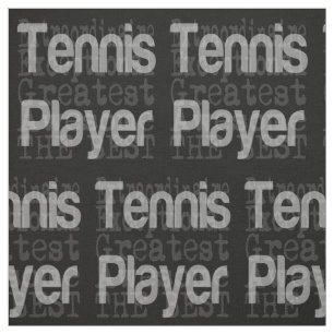 Tennis Player Extraordinaire Fabric