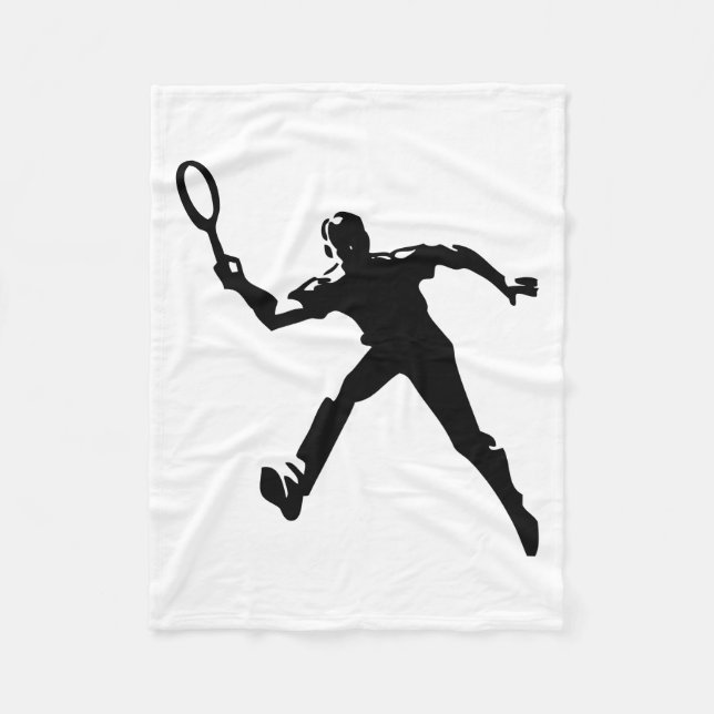 Tennis Player Fleece Blanket (Front)