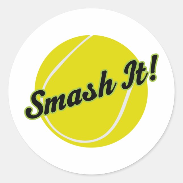 Tennis Player Gift Classic Round Sticker (Front)