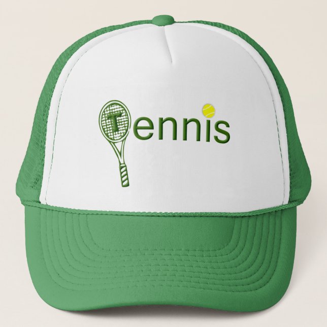 Tennis Player Gifts Ideas Trucker Hat (Front)