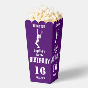 Tennis Player Girl, Birthday Girl Favour Box
