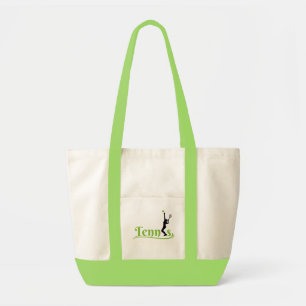 Tennis Player Girl, Tennis Girl Birthday Tote Bag