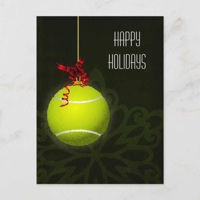 tennis player Holiday greeting Postcard (Front)