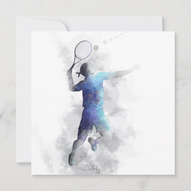 TENNIS PLAYER - Invitation (Front)